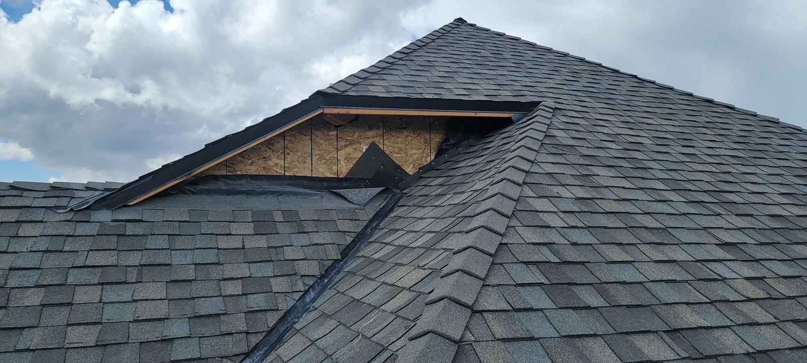 Shingle roof with dormer on a Salt Lake City home